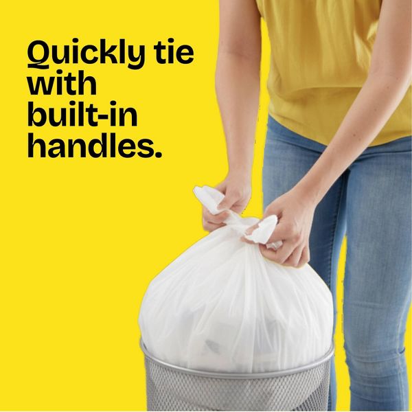 Glad 4 Gallon Small Trash Bags, 52 Count, Gain Original