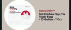 Dealworthy 13 Gallon Tall Kitchen Trash Bags, 110 Count