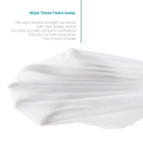 Home Zone Living 8 Gallon Drawstring Recycling Bags, Code 30R, 60 Count