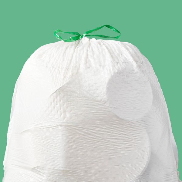 up&up 13 Gallon Drawstring Tall Kitchen Trash Bags, 100 Count, Mint
