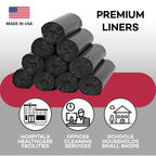 Dealmed 40-45 Gallon Trash Bags, Black, 40 x 46 in, 1.2 mil