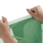 happymess 13.2 Gallon / 50 L Drawstring Trash Bags, 60 Count, per pack: 20 bags, Green