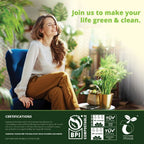 Simply Bio 1.6 Gallon / 6.06 L Drawstring Heavy-Duty Compostable Trash Bags, 50 Count, 0.6 mil