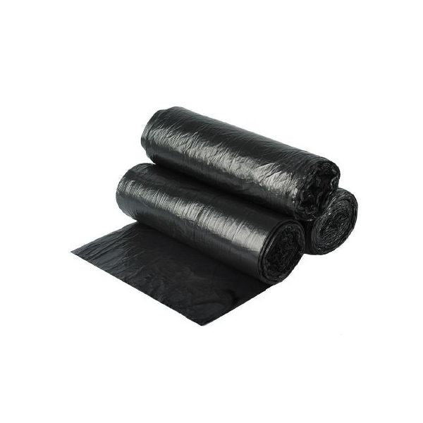 Dealmed 60 Gallon Trash Bags, per roll: 10 bags, per case: 10 rolls, Black, 38 x 58 in, 1.35 mil