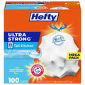 Hefty 13 Gallon Drawstring Tall Kitchen Trash Bags, 100 Count