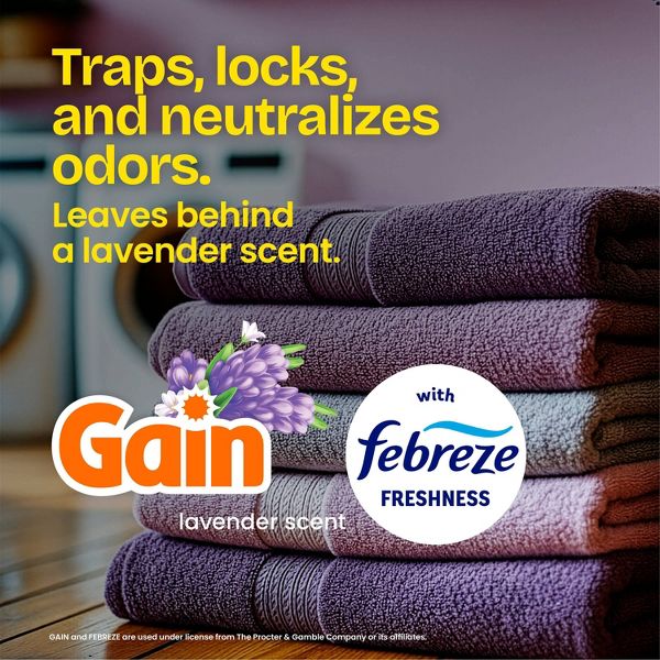 Glad 13 Gallon ForceFlex Drawstring Tall Kitchen Trash Bags, 100 Count, Mediterranean Lavender, Febreze