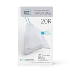Home Zone Living 5 Gallon Drawstring Recycling Bags, Code 20R, 60 Count