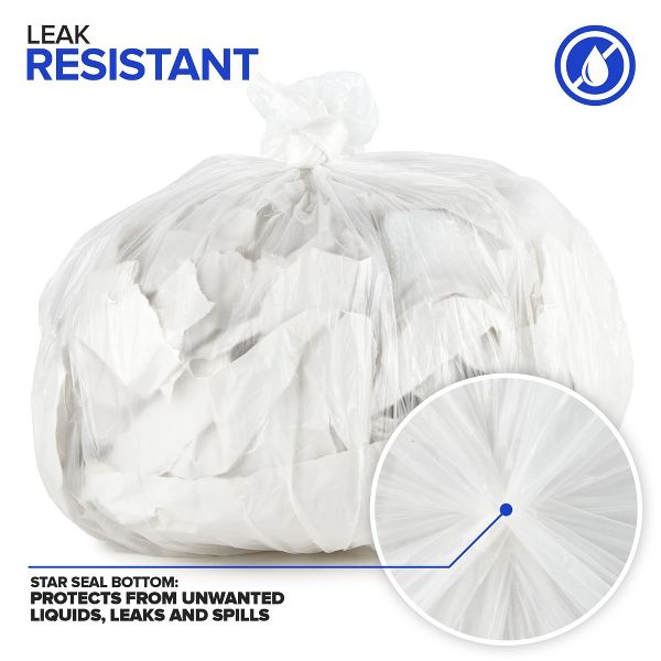2 Gallon Trash Bags, 200 Count, Clear