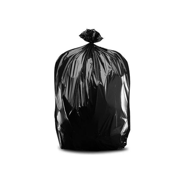 Plasticplace 42 Gallon Trash Bags, 100 Count, Black, 40 x 47 in, 1.7 mil equivalent