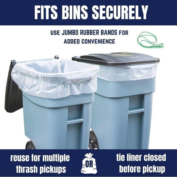 Plasticplace Rubber Bands for 33-Gallon Trash Cans