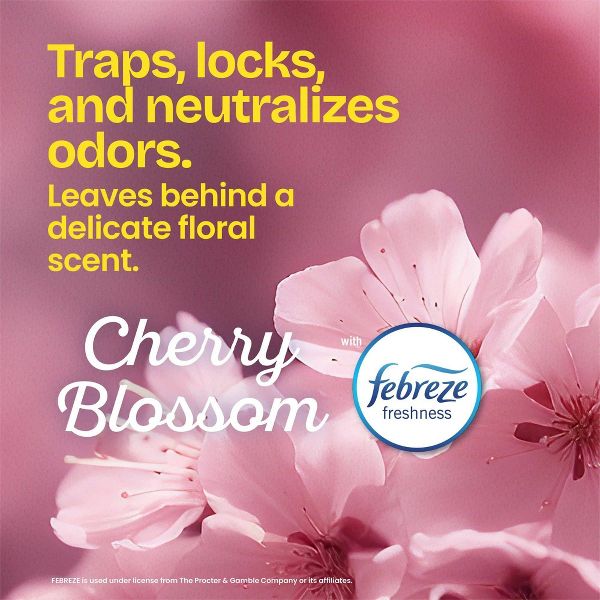 Glad 8 Gallon Drawstring Trash Bags, 26 Count, Cherry Blossom