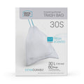 Home Zone Living 8 Gallon Drawstring Tall Kitchen Trash Bags, Code 30S, 60 Count