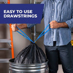 30 Gallon Drawstring Heavy-Duty Trash Bags, 34 Count, Watermelon