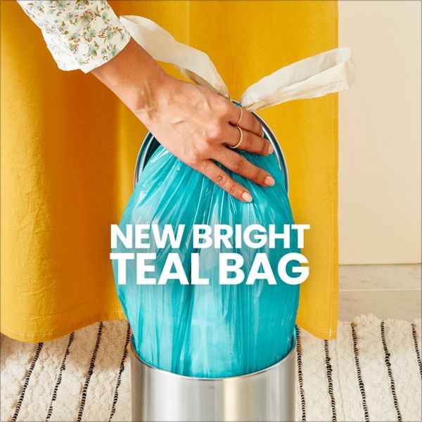 Glad 4 Gallon ForceFlex MaxStrength Drawstring Trash Bags, 34 Count, Fresh Scent, Bahama Bliss, Febreze