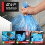 33 Gallon Heavy-Duty Recycling Bags, 480 Count, Blue