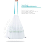 Home Zone Living 12 Gallon Drawstring Tall Kitchen Trash Bags, Code 45S, 60 Count