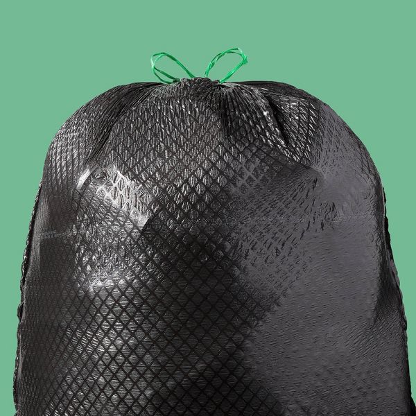 up&up 30 Gallon Drawstring Large Trash Bags, 20 Count, Mint