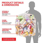 30-33 Gallon Multi-Purpose Trash Bags, 250 Count, Clear