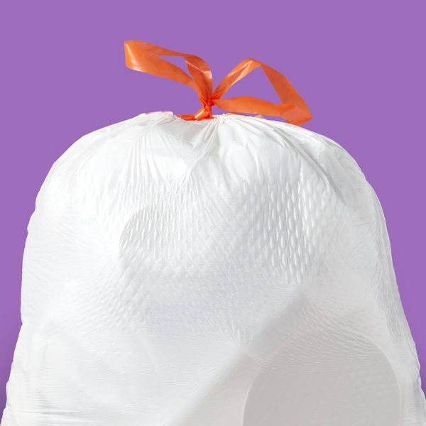 up&up 13 Gallon Drawstring Tall Kitchen Trash Bags, 25 Count, Lavender