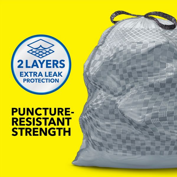 Glad ForceFlex Drawstring Trash Bags, 50 Count