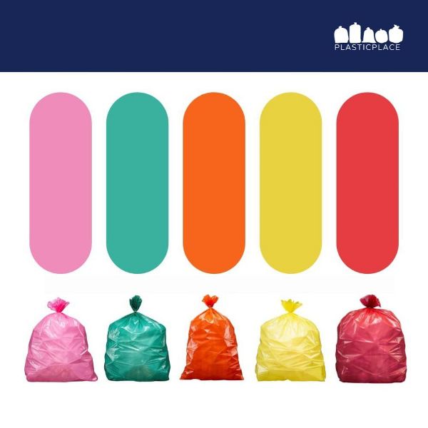 Plasticplace 12-16 Gallon Trash Bags, 250 Count, Pink, 24 x 31 in, 1.2 mil