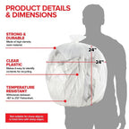 6-10 Gallon Multi-Purpose Trash Bags, 1000 Count, Clear
