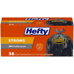 30 Gallon Drawstring Large Trash Bags, 36 Count