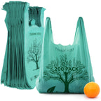 Shopping Bags with Handles, 200 Count
